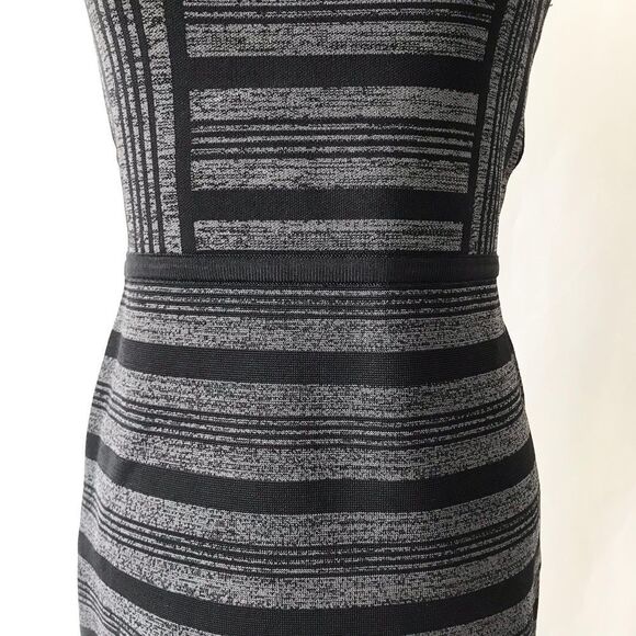 BCBG Maxazria strapless stripe bodycon Dress M - Picture 4 of 11